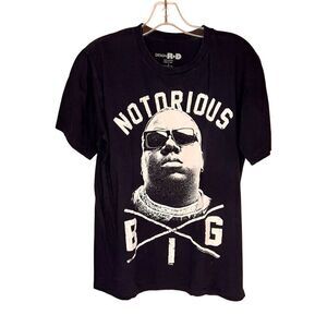 Design R+D Notorious BIG Biggie Smalls Hip Hop Brooklyn Tee Shirt Size Large